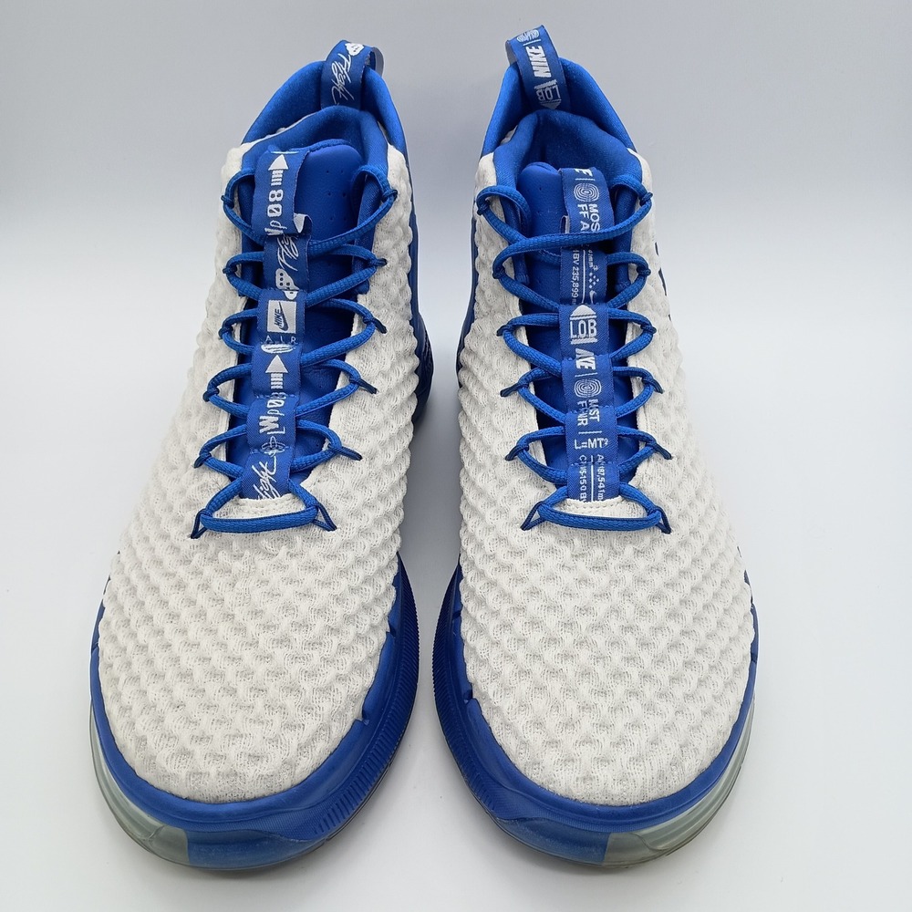 Nike AlphaDunk Basketball Shoes Royal Blue‎ Mens 14 CN9491-405 - Picture 4 of 16